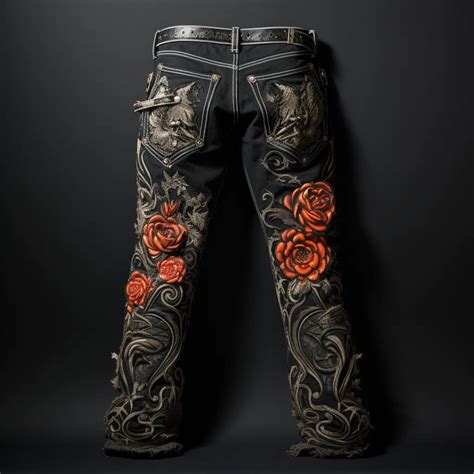 chrome hearts jeans on body